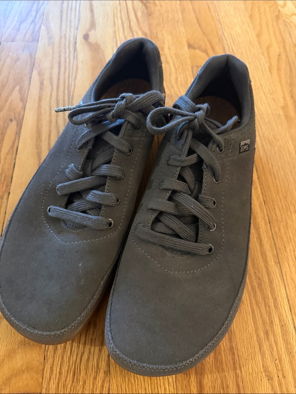 Lems sz 12 Chillum Bedrock Charcoal Suede Low-Top Sneakers great condition